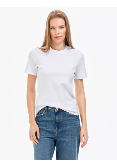 Pierre Cardin Kadın Beyaz Tişört Basic 50323570-vr013