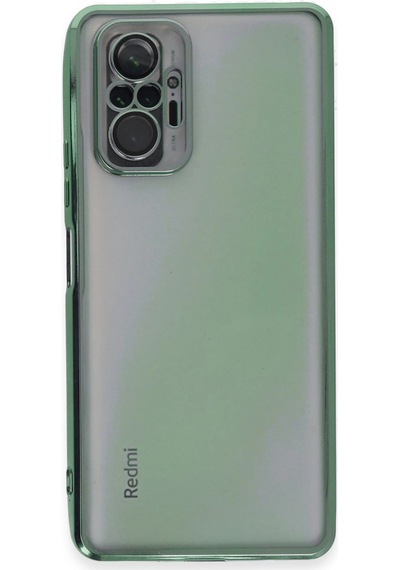 Xiaomi Redmi Note 10 Pro Kılıf Razer Lensli Silikon - Yeşil