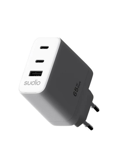 Sudio P3 Gan Güç Adaptörü Usb,type C 65w Beyaz