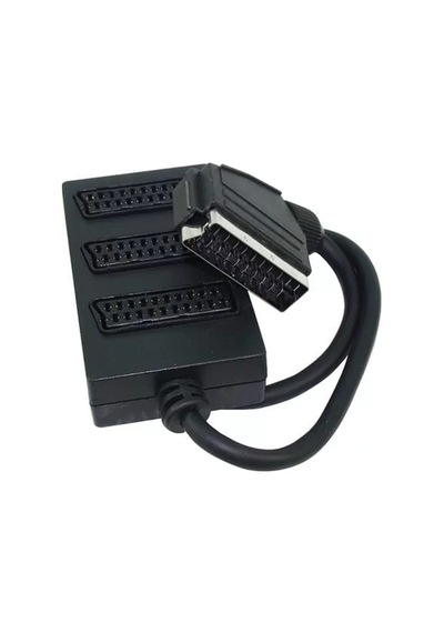 Sh Elektromer 3'lü Scart Dağıtıcı 1 Erkek-3 Dişi Scart Najmaddin