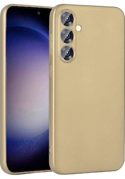 Zore Galaxy S23 Fe Uyumlu Msra Premier Silikon Kılıf-gold Gold