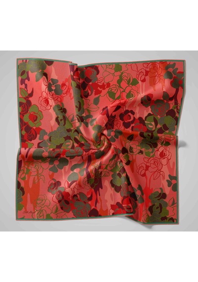 Silk Home Twill İpek Eşarp 11483-24 Kırmızı, Narçiçeği, Koyu Mor, Yeşil, Antrasit