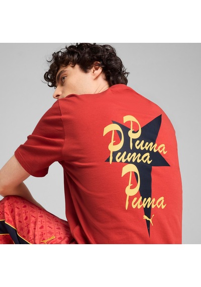 Puma Road To Unıty Erkek Grafik Tişört 629617 15 KIrmızı Kırmızı