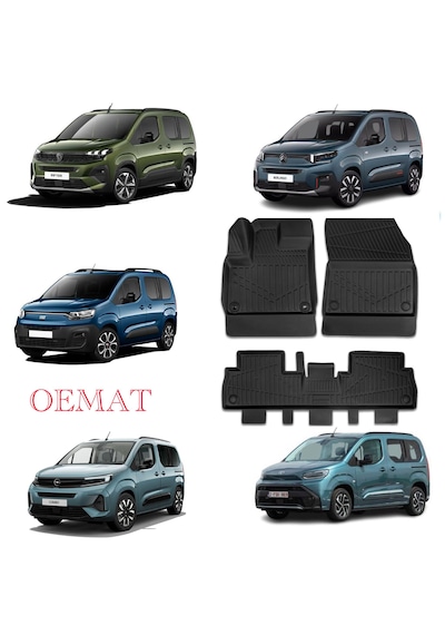 Peugeot Rifter & Citroen Berlingo & Fiat Doblo & Opel Combo E & Toyota Proace City Havuzlu Paspas