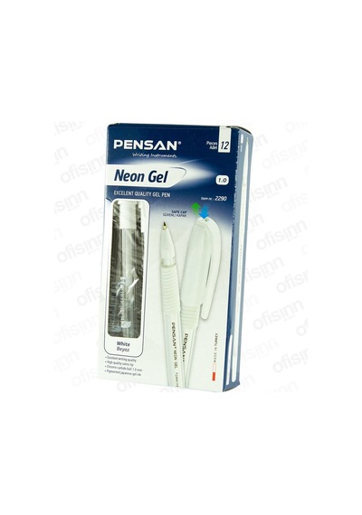 Pensan Neon Jel Beyaz Kalem