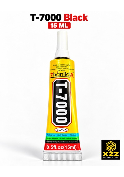 Zhanlida T-7000 Black 15 Ml Siyah Yapıştırıcı Telefon Ekran Kasa Tamiri, Taş Ve Boncuk Yapıştırıcısı