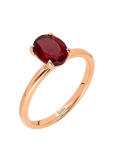 Sirius Oval Kesim Garnet Tektaş Yüzük 0831R0012