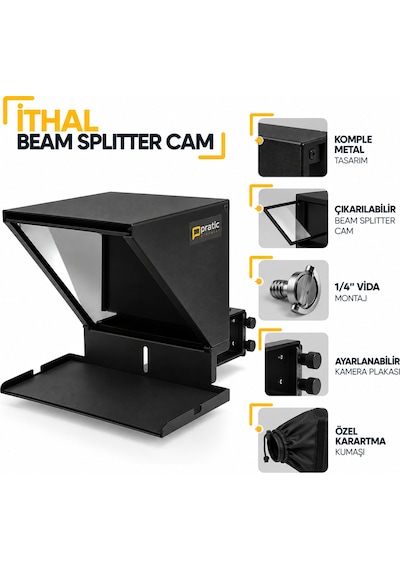 Pratic Tablet Prompter Eko Set Mobil Kumandalı Yerli Üretim Prompter