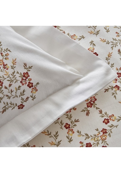 Karaca Home Mizu %100 Pamuk Çift Kişilik Nevresim Takımı + Pike Krem
