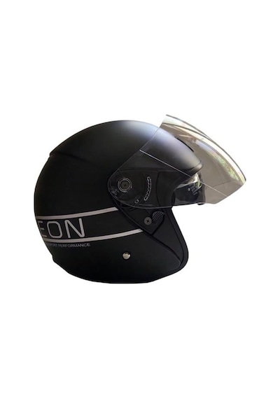 Beon B217 Çenesiz Vizörlü Açık Yazlık Kask Gri - Mat Siyah