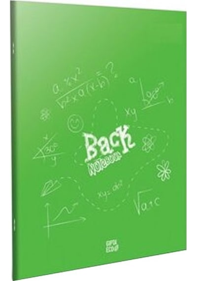 Gıpta Eco Back Tel Dikiş PP Kapak Defter A4 100 Yp Kareli 4988