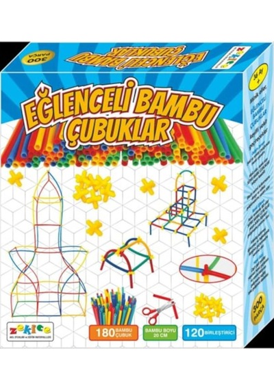 Eğlenceli Bambu Çubuklar 300  Parça