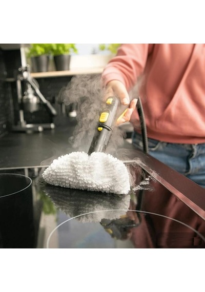 Srfn Ticaret Karcher Beyaz Buharlı Temizlik Makinesi Beyaz Mikrofiber Bez 3'lü Sc2 Sc3 Sc4 Sc5 Uyumlu