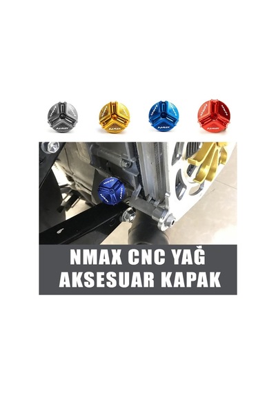 Nmax 125/155 2015-2026 Yağ Seviye Kontrol Cnc Aksesuar Kapak Mavi Renk Mavi