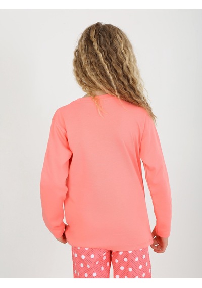 Kız Çocuk Uzun Kollu %100 Pamuklu Pijama Takımı Let Your Nar