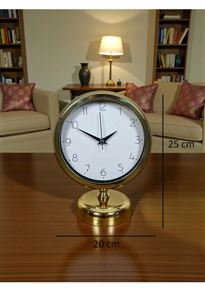 Golden Time 25 X 20 Cm Metal Masa Saati Çok Renkli
