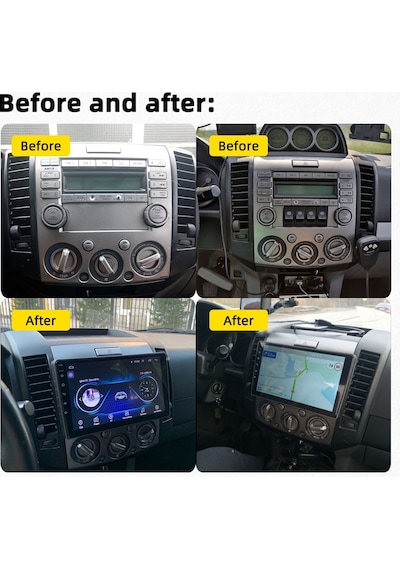 Ford Ranger 2006-2010 Android 2 Gb + 32 Gb Rom Carplay Multimedya JAPON SERİ