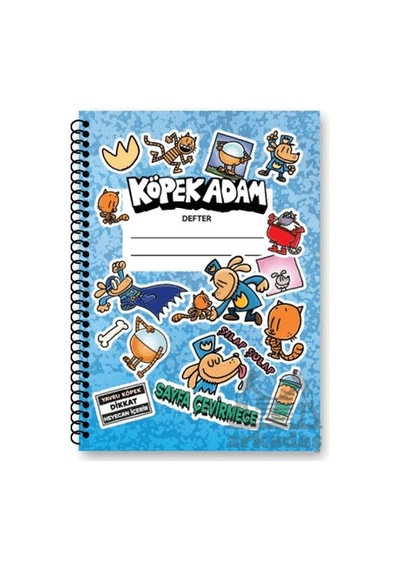 Köpek Adam Çizgili Defterler Altın Kitaplar
