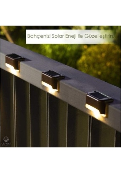 Askımo - Waterproof Solar Merdiven Lambası 4 Adet