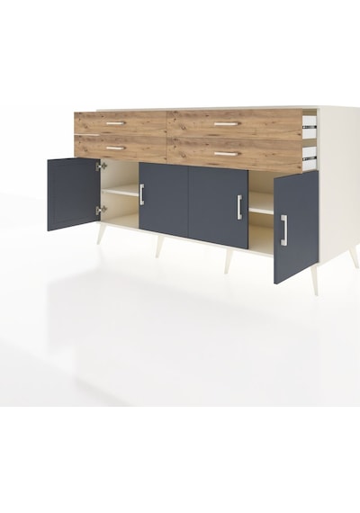 Kronos Konsol 2 Raflı 4 Çekmeceli 8 Kapaklı 176x59x99 Aytaşı-antr Aytaşı-antrasit/çam Kronos Konsol 2 Raflı 4 Çekmeceli 8 Kapaklı 176x59x99 Aytaşı-antr Aytaşı-antrasit/çam
