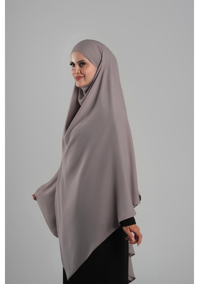Hürrem Bone Vizon Pratik Hazır Geçmeli Tesettür Eşarp Krep Bağcıklı Sufle Hijab 2313 10