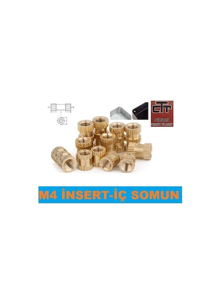 Insert M4 Çakma Somun-Iç Somun- Prinç Somun 24-50-100 Adet Seçene 100 Adet