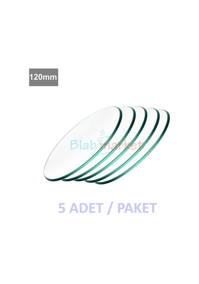 120 Mm Laboratuvar Saat Camı. Soda Lime . Kenarları Traşlı