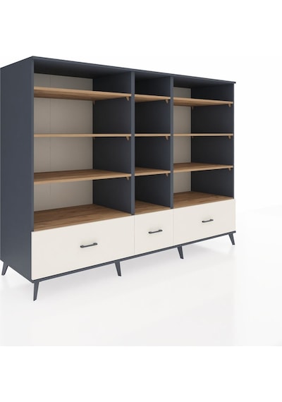 Kronos Dolap 12 Raflı 3 Çekmeceli 220x59x163 Antrasit-çam/aytaşı Atlas Çam/aytası - Antrasıt Kronos Dolap 12 Raflı 3 Çekmeceli 220x59x163 Antrasit-çam/aytaşı Atlas Çam/aytası - Antrasıt