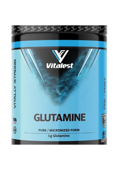 Vitalest Glutamine Pure Micronized Form 5 G 60 Servis Sporcu Takviyesi