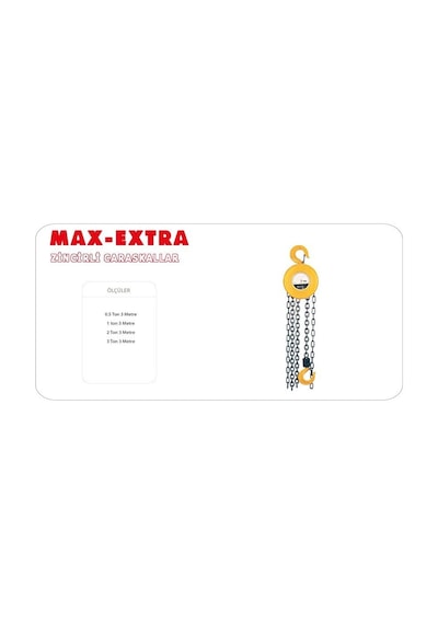 Max Extra 1 Ton 3 Metre Zincirli Caraskal