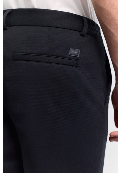 Avva Erkek Lacivert Yanı Lastikli Viskon Karışımlı Slim Fit Pantolon A62y3053
