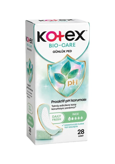 Kotex Bio-care İnce Günlük Ped 28'li - 8 Adet Tarı