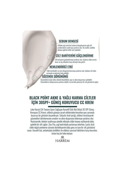 Akneli & Yağlı Karma Ciltler İçin 30spf Güneş Koruyucu Cc Krem P.int 50ml 08131311
