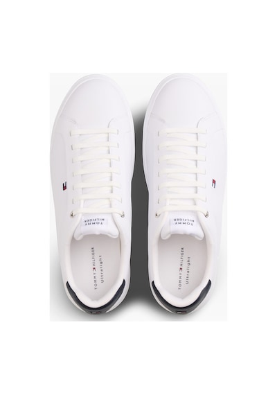 Tommy Hilfiger Icon Court Lıght Leather Erkek Beyaz Sneakers - Fm0fm05946