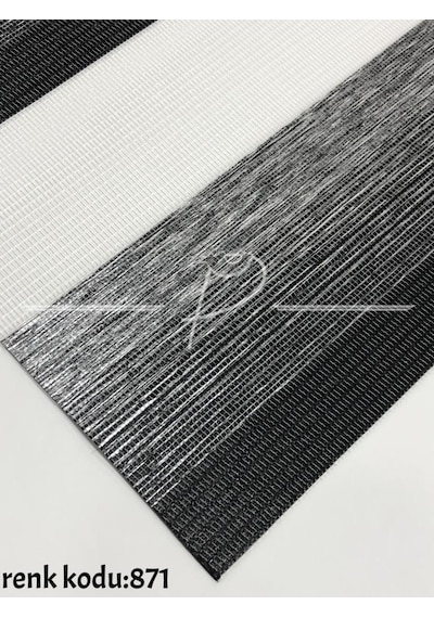 Zebra Perde Çift Renk Kahve Krem Degrade Yapılı Çok Renkli