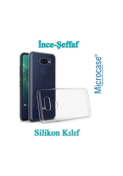 Microcase LG Uyumlu K40S Ince 0.2 Mm Soft Silikon Kilif + Cam(Seç) 434433543