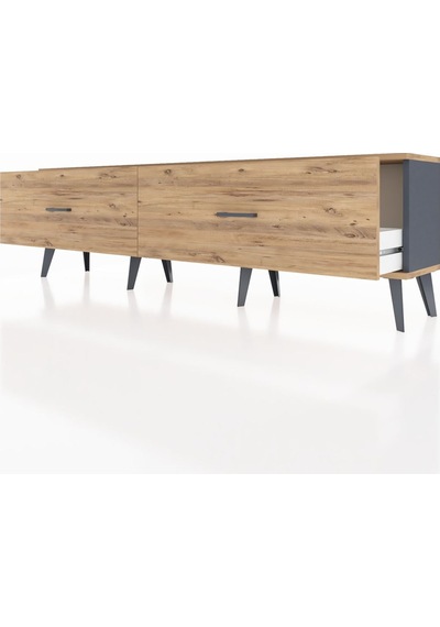 Arges Tv Ünitesi 2 Çekmeceli 176x30x51 Antrasit-çam/çam Atlas Çam/atlas Çam Arges Tv Ünitesi 2 Çekmeceli 176x30x51 Antrasit-çam/çam Atlas Çam/atlas Çam
