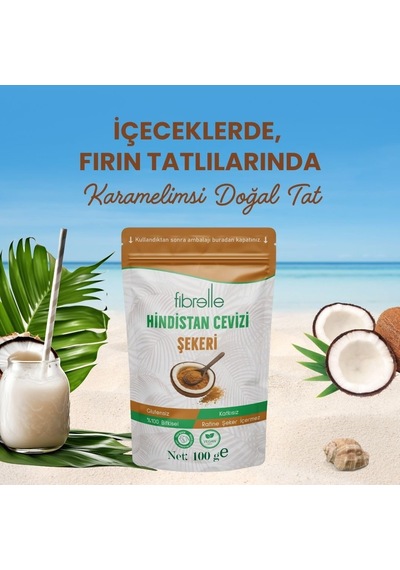 Hindistan Cevizi Şekeri 100 G 10'lu Set