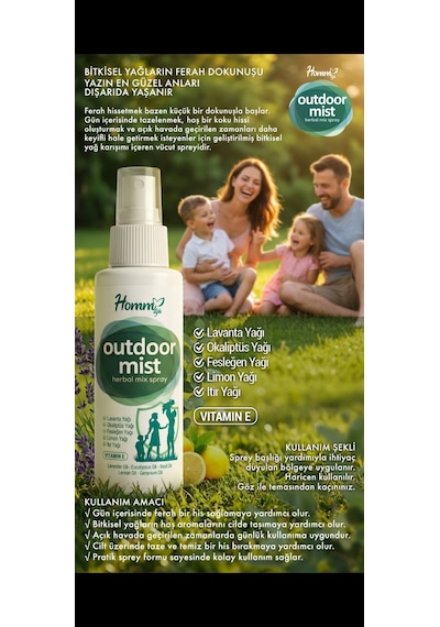 Herbal Outdoor Mist Sprey Sinek Ve Haşere Kovucu Sprey 100 ML
