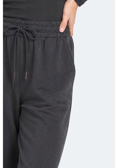 Slazenger Melora I Kadın Bol Paça Koyu Gri Eşofman Altı