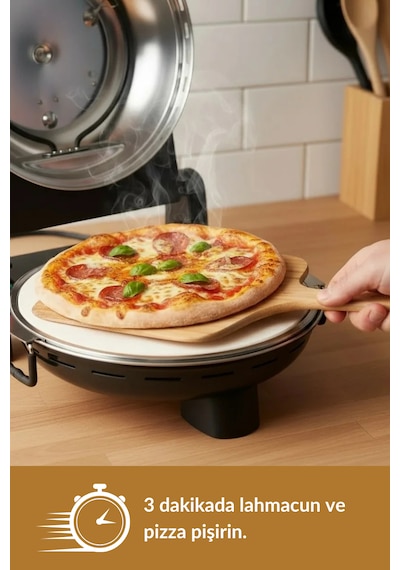 Dr.maya Pro Plus 1400 W Taş Fırın Pizza Makinesi