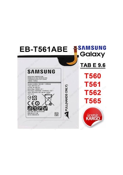 Samsung Uyumlu Galaxy Tab E T560 T561 T562 Tablet Batarya Pil