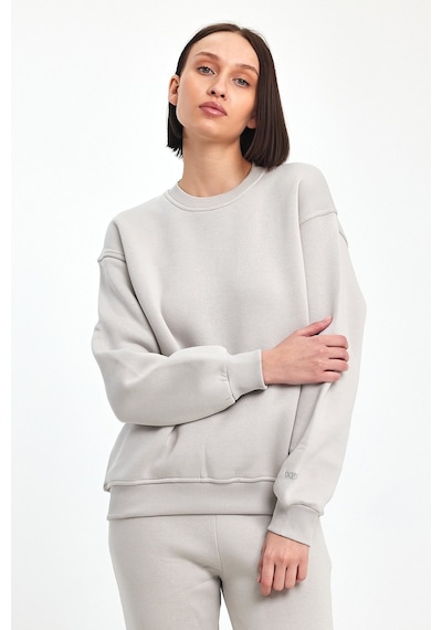 Odda Bisiklet Yaka Sweatshirt Gri