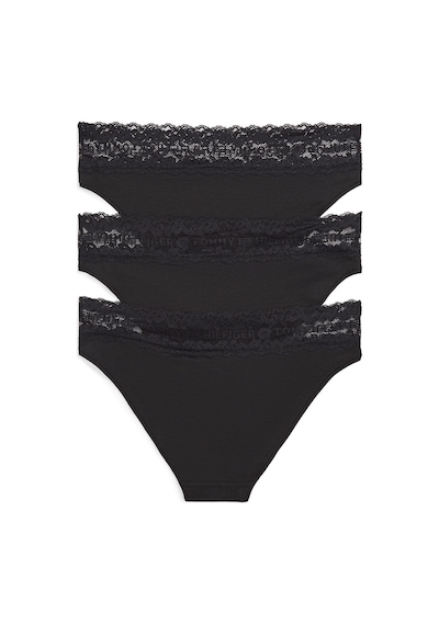 Tommy Hilfiger Kadın Siyah 3'lü Paket Bikini Külot-16126