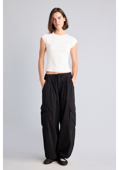 Defacto Kargo Fıt Kargo Cepli Normal Bel Standart Boy Gabardin Pantolon I4711ax26aubk81 Siyah-bk81