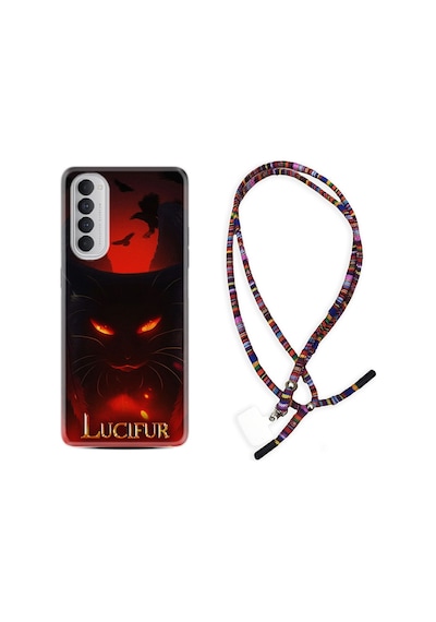 Oppo Reno 4 Pro Kılıf Rasta Boyun Askılı Lucifur 1672
