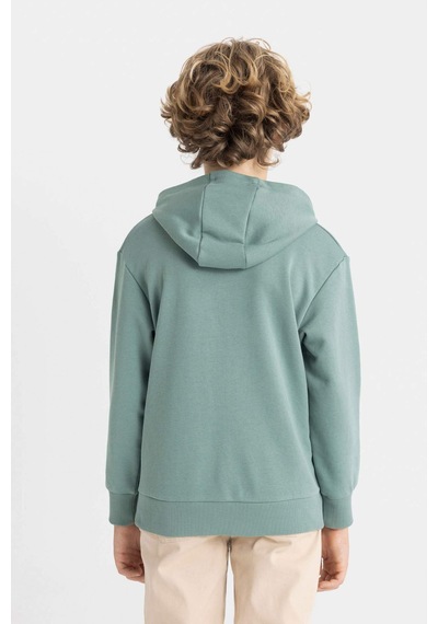 Defacto Erkek Çocuk Yeşil Yazı Baskılı Cepli Kapüşonlu Okul Sweatshirt C7558A824AUGN757 Defacto Erkek Çocuk Yeşil Yazı Baskılı Cepli Kapüşonlu Okul Sweatshirt C7558A824AUGN757