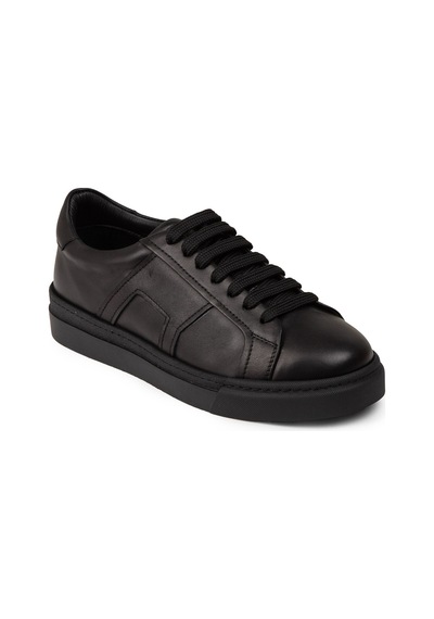 Deery Erkek Hakiki Deri Siyah Sneaker Ayakkabı - 02002msyhc02 Siyah