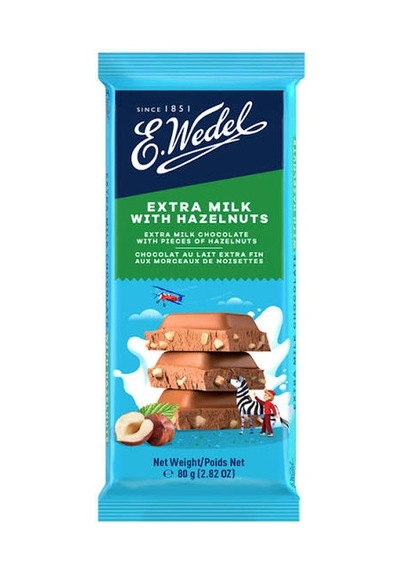 Wedel Fındık Parçalı Ekstra Sütlü Çikolata 80 Gr 1'li