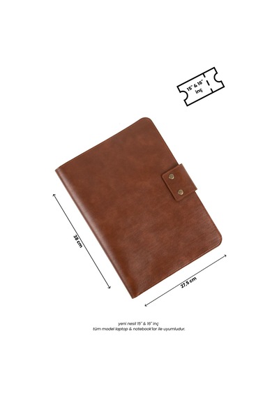 Mussen Macbook Neo Air Pro 15-16 İnç Organizer Evrak & Laptop & Tablet Çantası Taba Nova